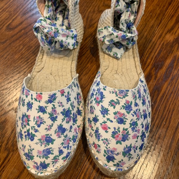 LoveShackFancy x Manebi Espadrille Sandal in Bluejay Song - Picture 1 of 7